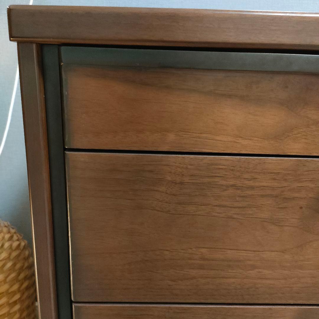 高級 木製チェスト ブラウン モダン