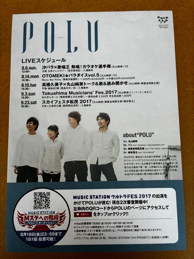 丸山純奈　POLE CD•フライヤー