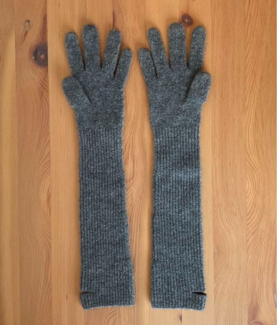 【theory】　カシミア グローブ　グレー　サイズフリー