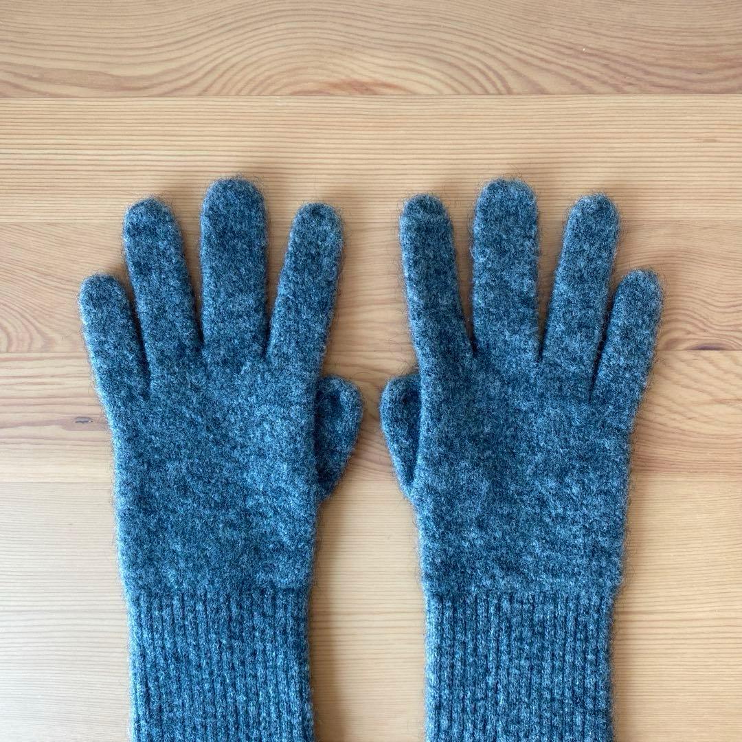 【theory】　カシミア グローブ　グレー　サイズフリー