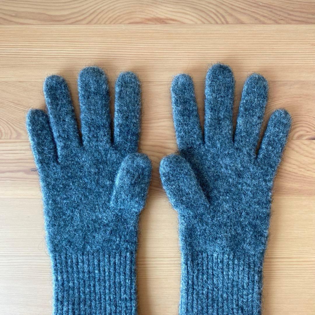 【theory】　カシミア グローブ　グレー　サイズフリー