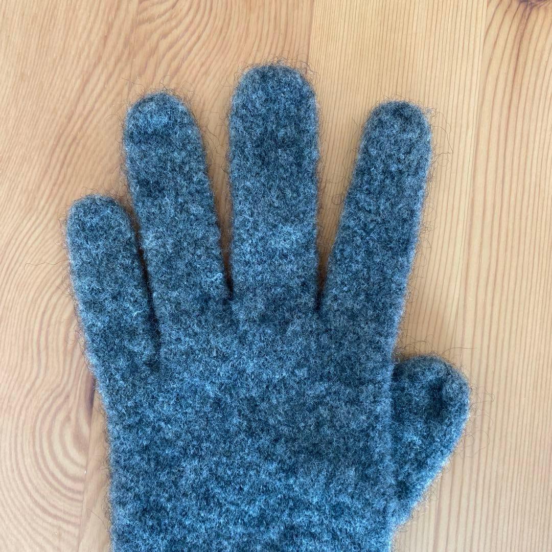 【theory】　カシミア グローブ　グレー　サイズフリー