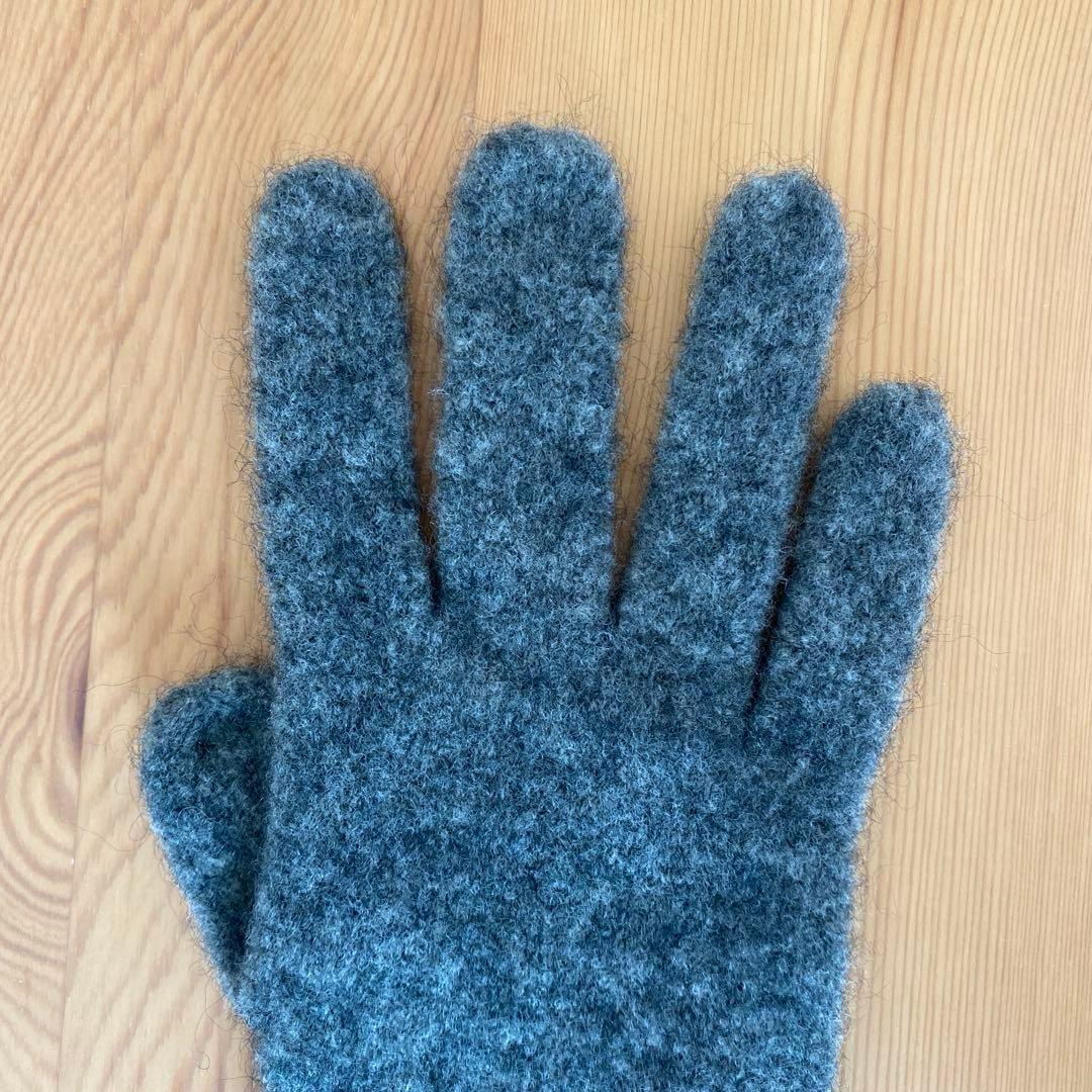 【theory】　カシミア グローブ　グレー　サイズフリー