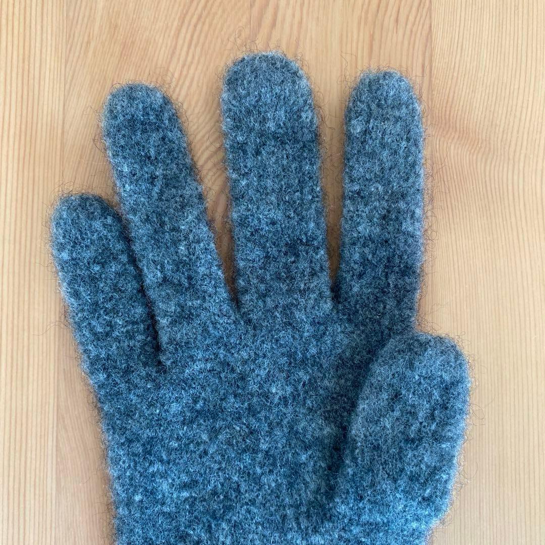 【theory】　カシミア グローブ　グレー　サイズフリー