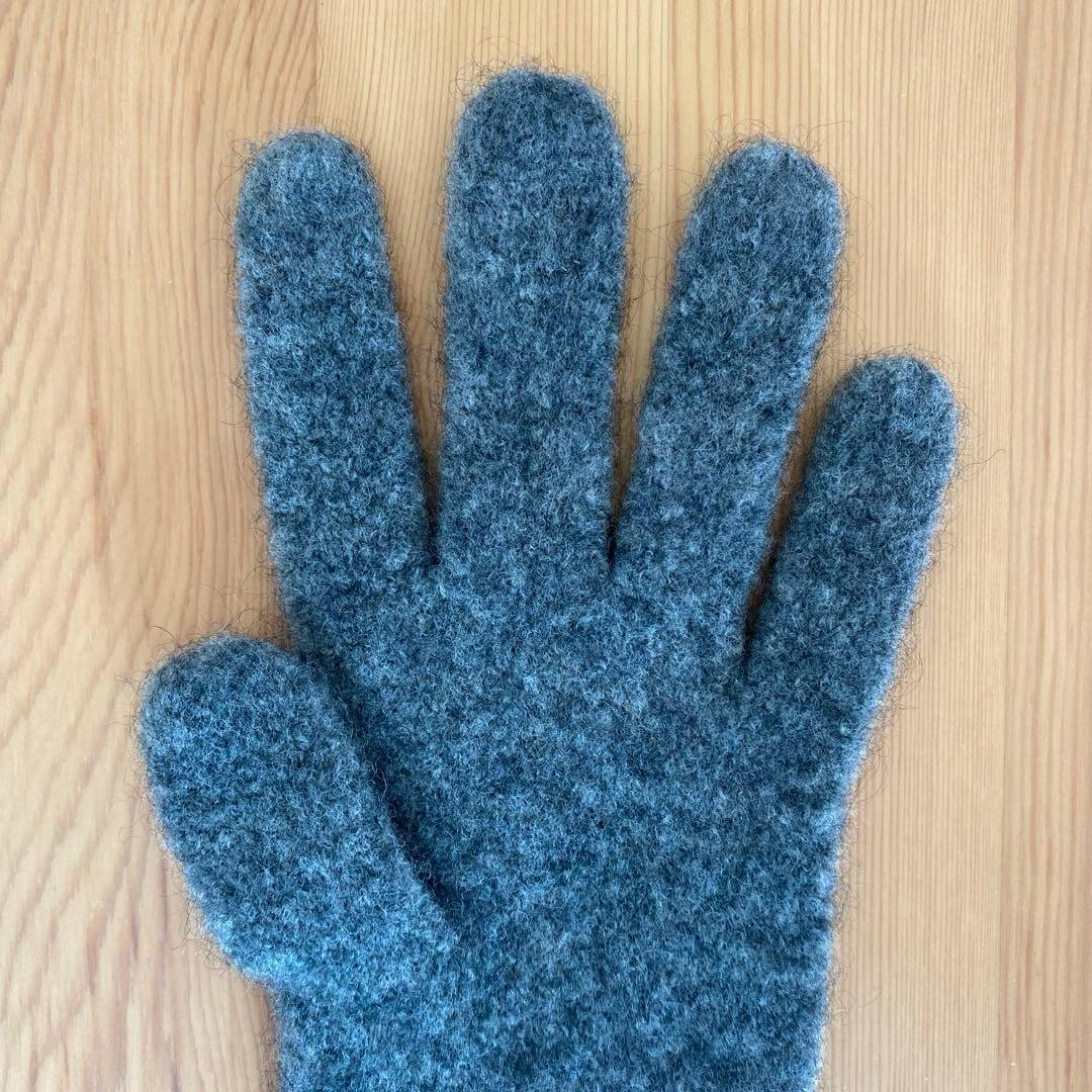 【theory】　カシミア グローブ　グレー　サイズフリー