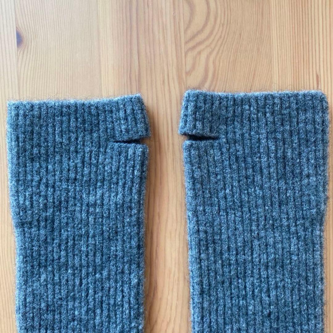 【theory】　カシミア グローブ　グレー　サイズフリー