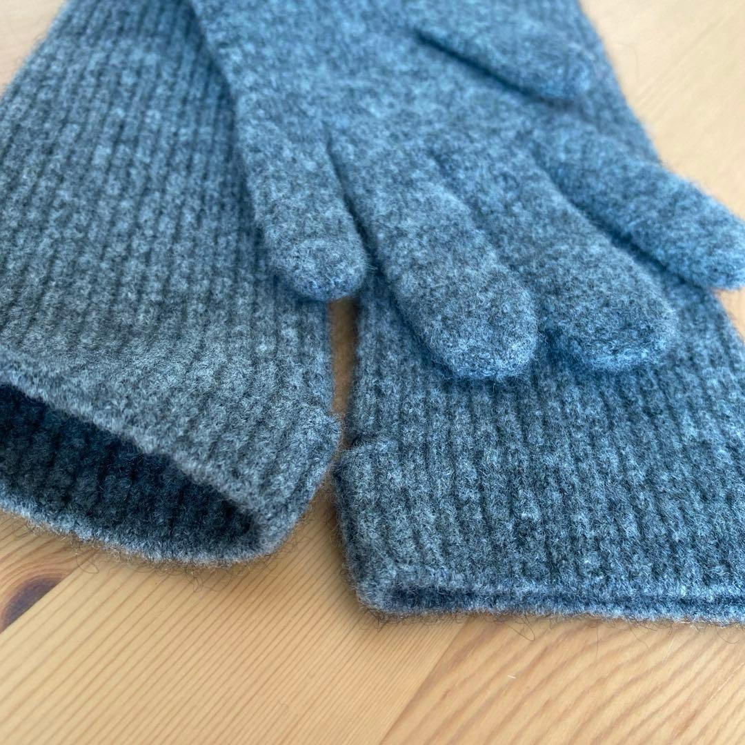 【theory】　カシミア グローブ　グレー　サイズフリー