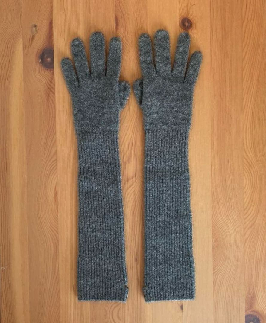 【theory】　カシミア グローブ　グレー　サイズフリー