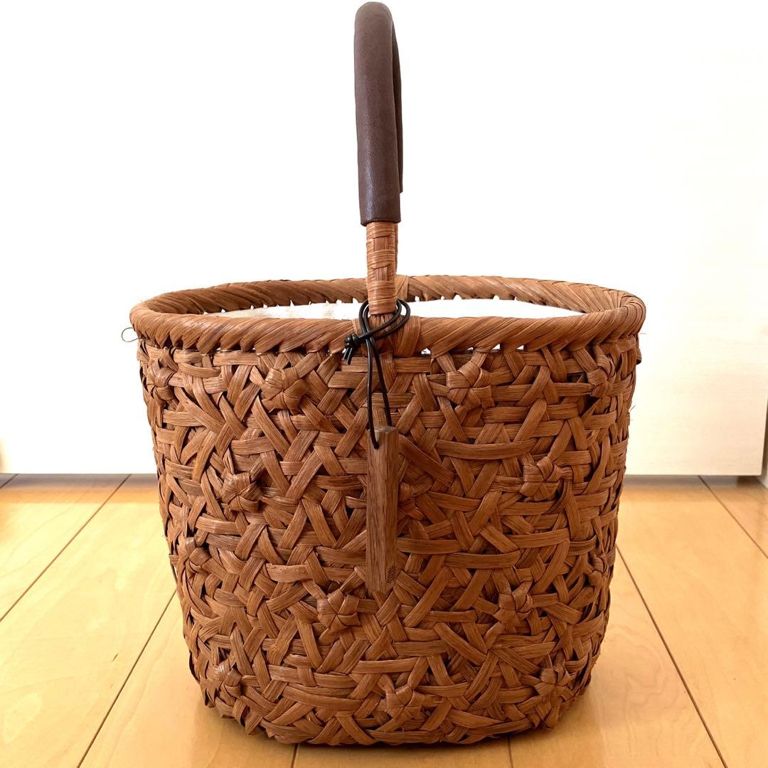 再値下げ　ヤマブドウ　山葡萄　バスケット　かごバッグ