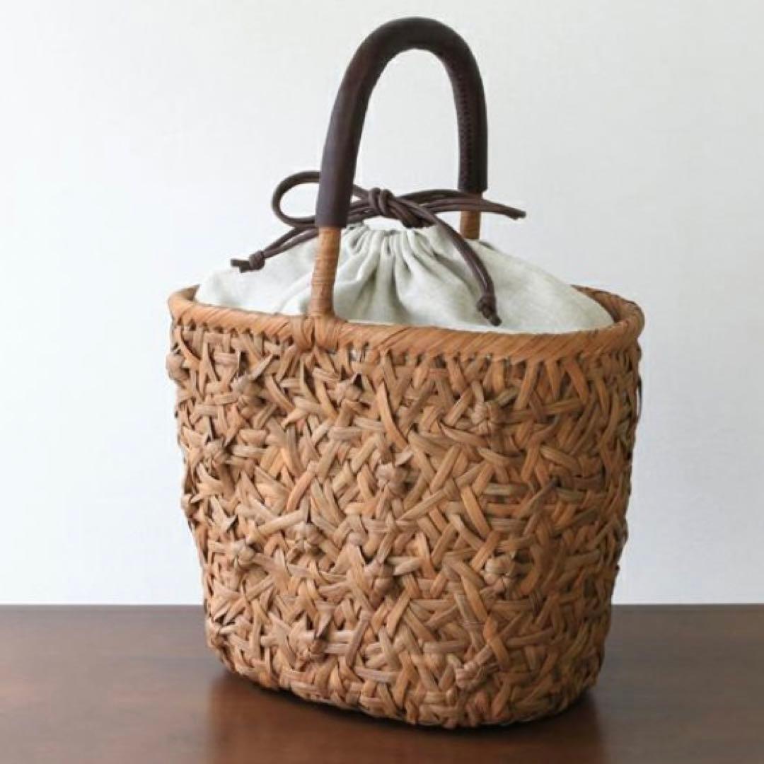 再値下げ　ヤマブドウ　山葡萄　バスケット　かごバッグ