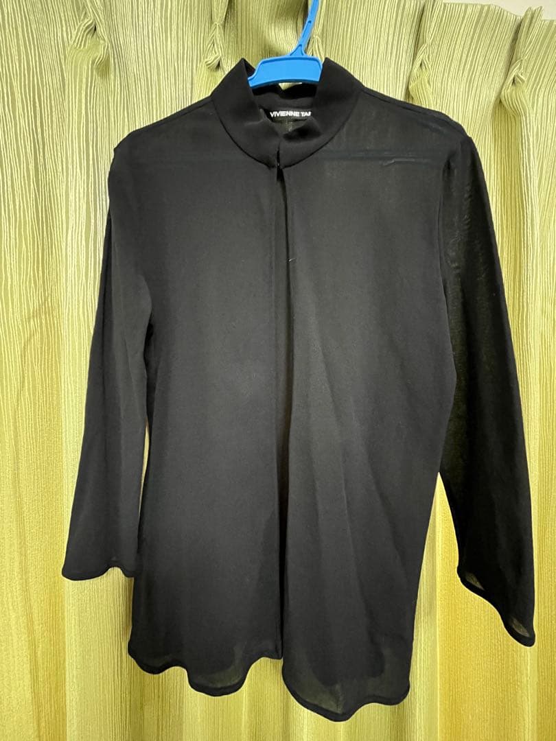 VIVIENNE TAM チャイナカラー刺繍ノースリーブ七分袖カーディガンセット