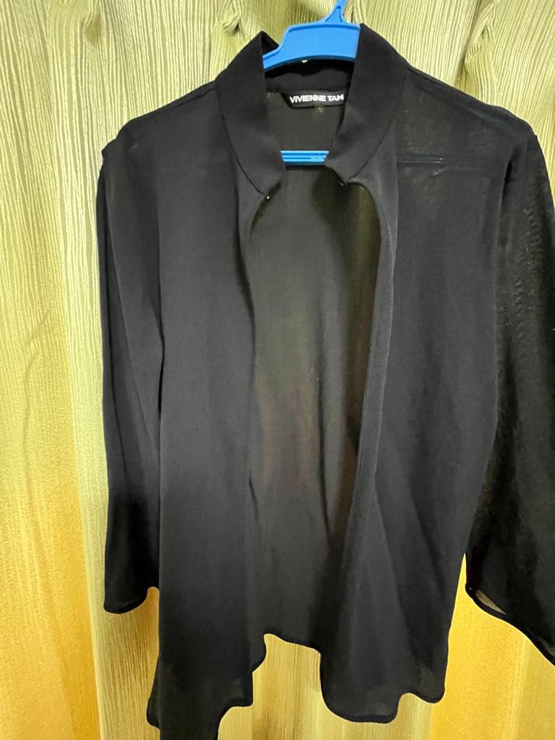 VIVIENNE TAM チャイナカラー刺繍ノースリーブ七分袖カーディガンセット