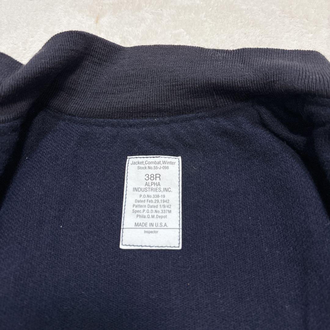 【美品】ALPHA USA製タンカース スイング フライトジャケット 38R