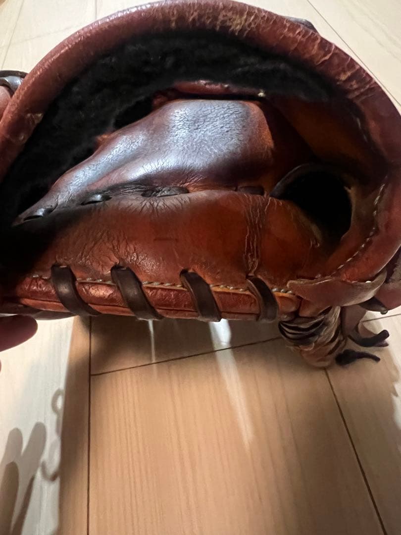 ZETT硬式用グローブ 内野用 赤色