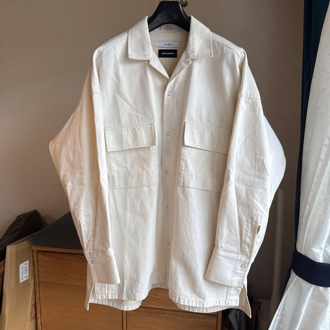 UJOH × JAPAN DENIM OPEN COLLAR BLOUSON