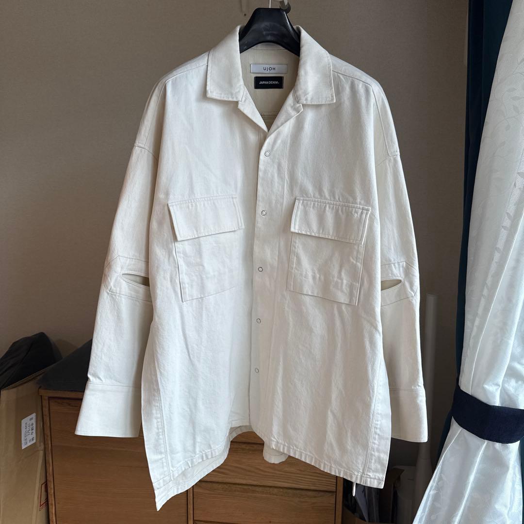 UJOH × JAPAN DENIM OPEN COLLAR BLOUSON