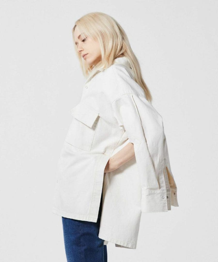 UJOH × JAPAN DENIM OPEN COLLAR BLOUSON