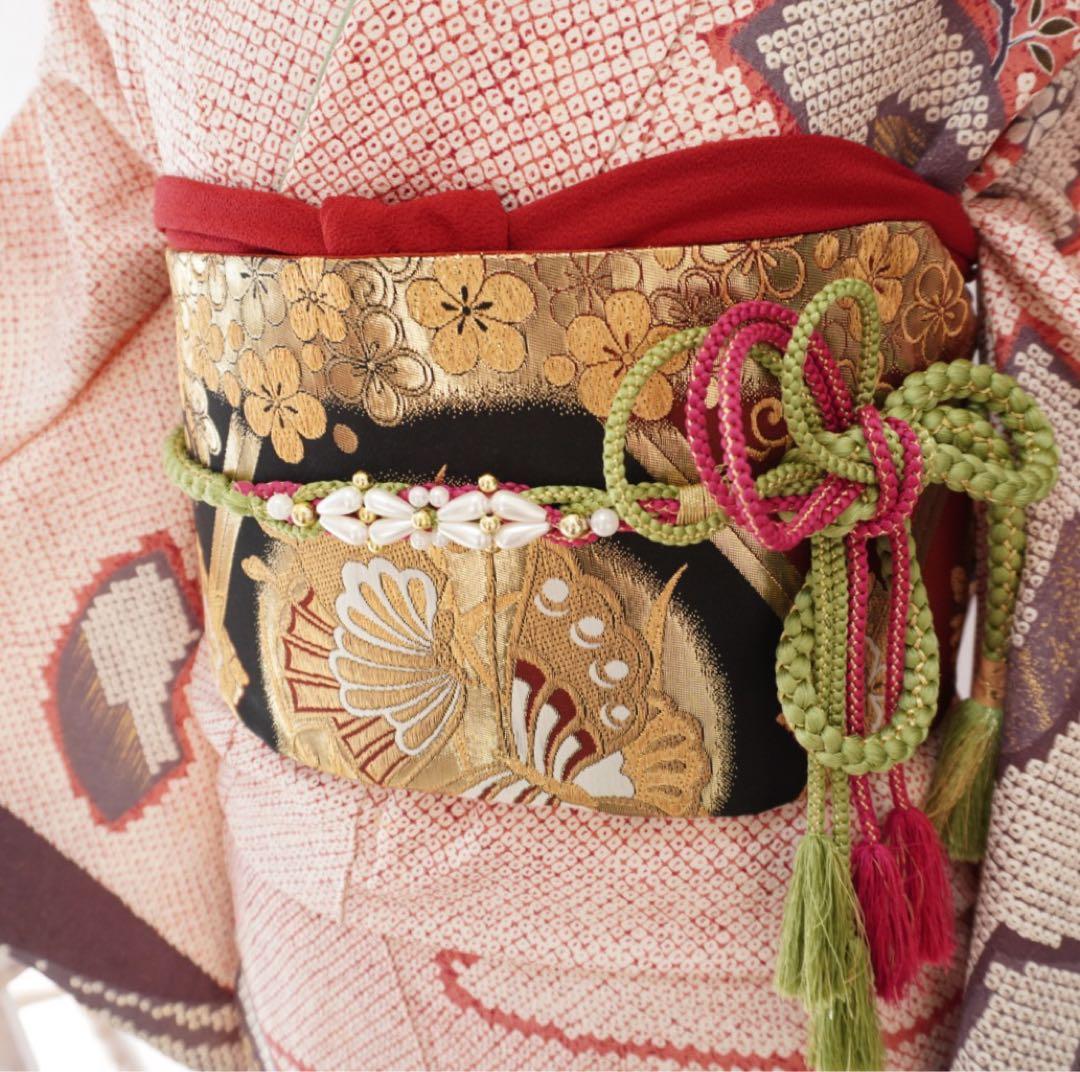 振袖　379F フルセット 5点セット　正絹 すべて正絹