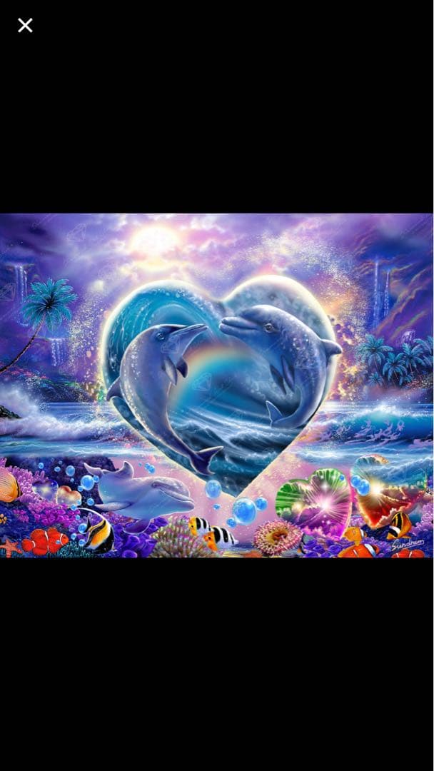 あ*こ様 Dolphins in Love DIYアートキット DAC