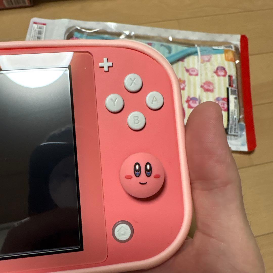 任天堂Switch スイッチ Lite 本体 星のカービィ着せ替えカバー ポーチ
