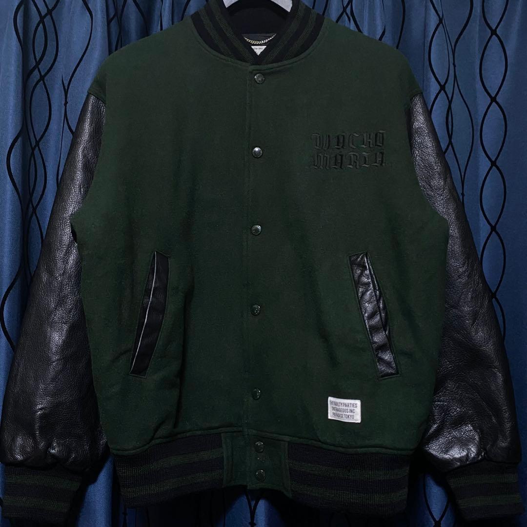 WACKOMARIA　LEATHER VARSITY JACKET