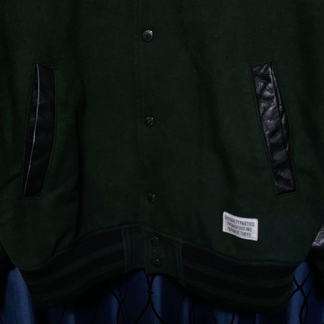 WACKOMARIA　LEATHER VARSITY JACKET