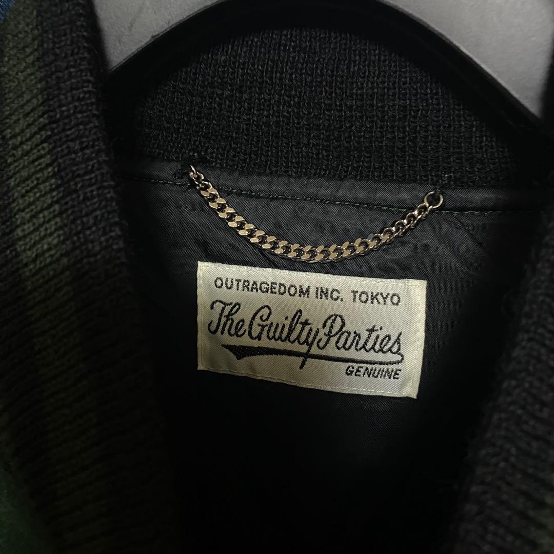 WACKOMARIA　LEATHER VARSITY JACKET