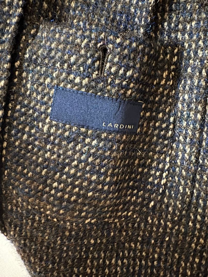 LARDINI ウール チェスターコート ブラウン48