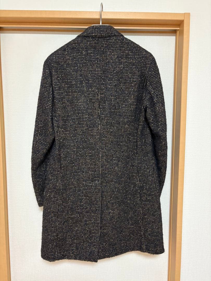 LARDINI ウール チェスターコート ブラウン48