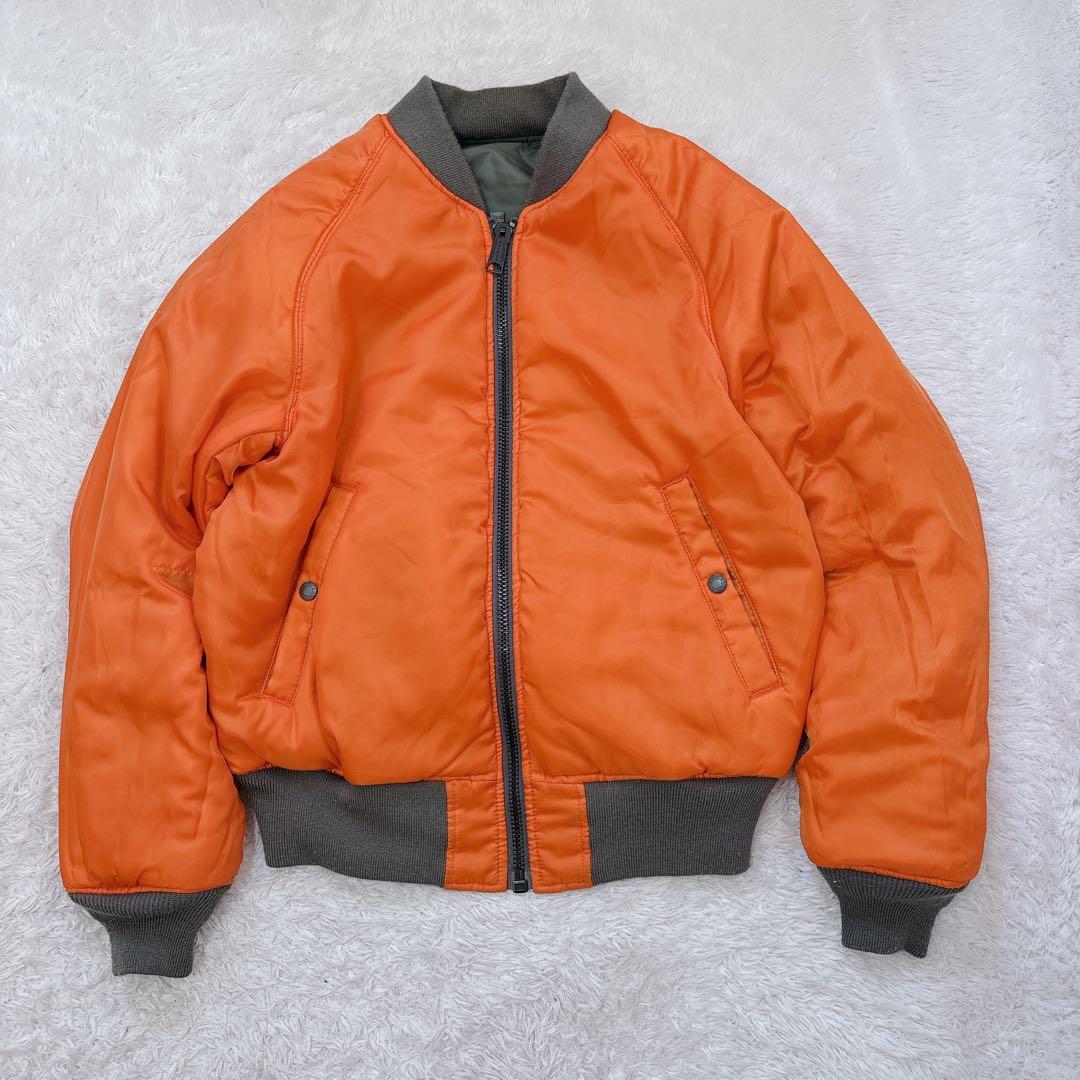 美品　短丈　AVIREX フライトジャケット　ma-1 リバーシブル　短丈　M