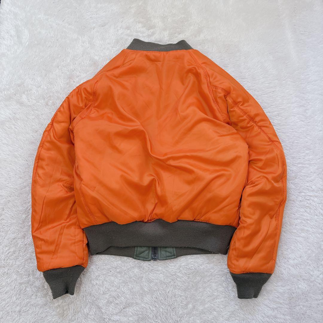 美品　短丈　AVIREX フライトジャケット　ma-1 リバーシブル　短丈　M