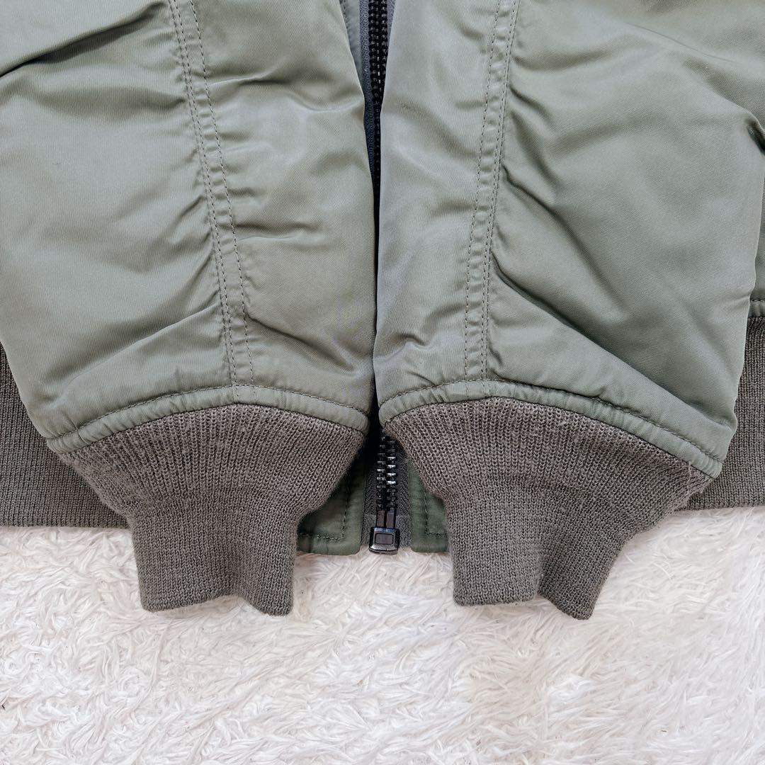 美品　短丈　AVIREX フライトジャケット　ma-1 リバーシブル　短丈　M