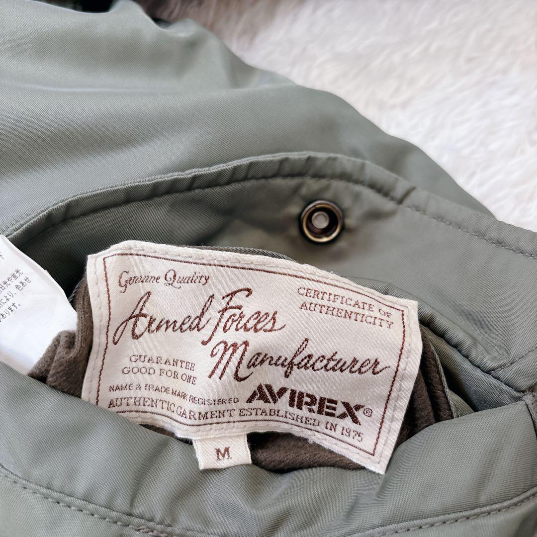 美品　短丈　AVIREX フライトジャケット　ma-1 リバーシブル　短丈　M