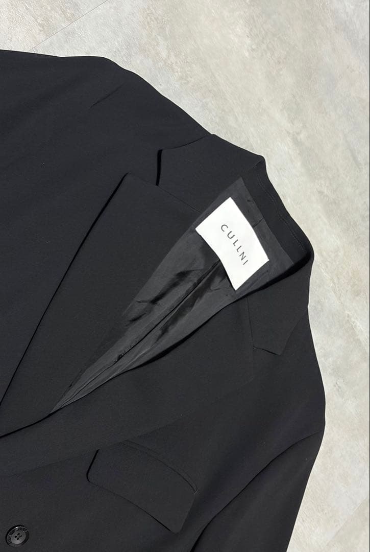 【サイズ2美品】cullni ダブル ブレステッド テーラード ジャケット