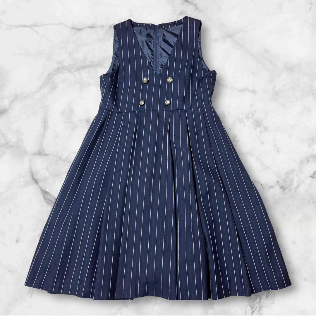 【極美品】✨ELLE en noir プレッピージャンパースカートスーツ165