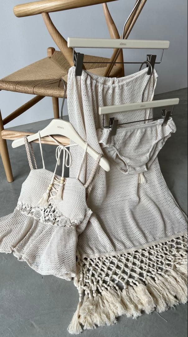 水着・ラッシュガード aerma summer knit swim wear(3set)