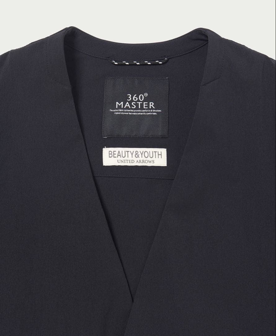 極美品 BEAUTY&YOUTH 360 MASTER スナップカーディガン 黒