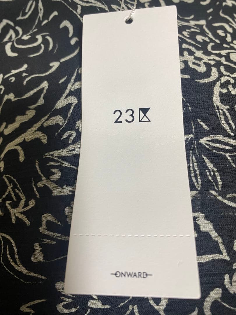 ONWARD フラワープリント マキシワンピース 23区