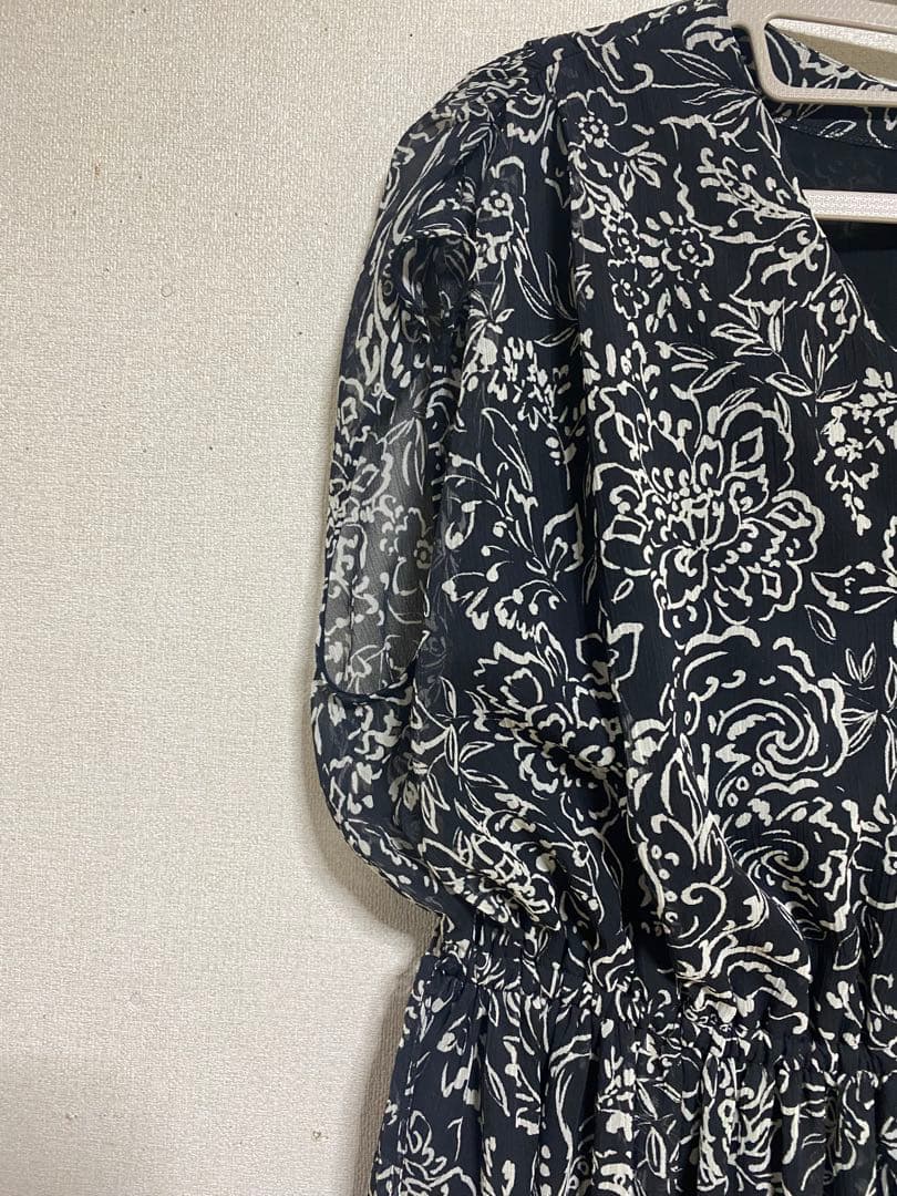 ONWARD フラワープリント マキシワンピース 23区