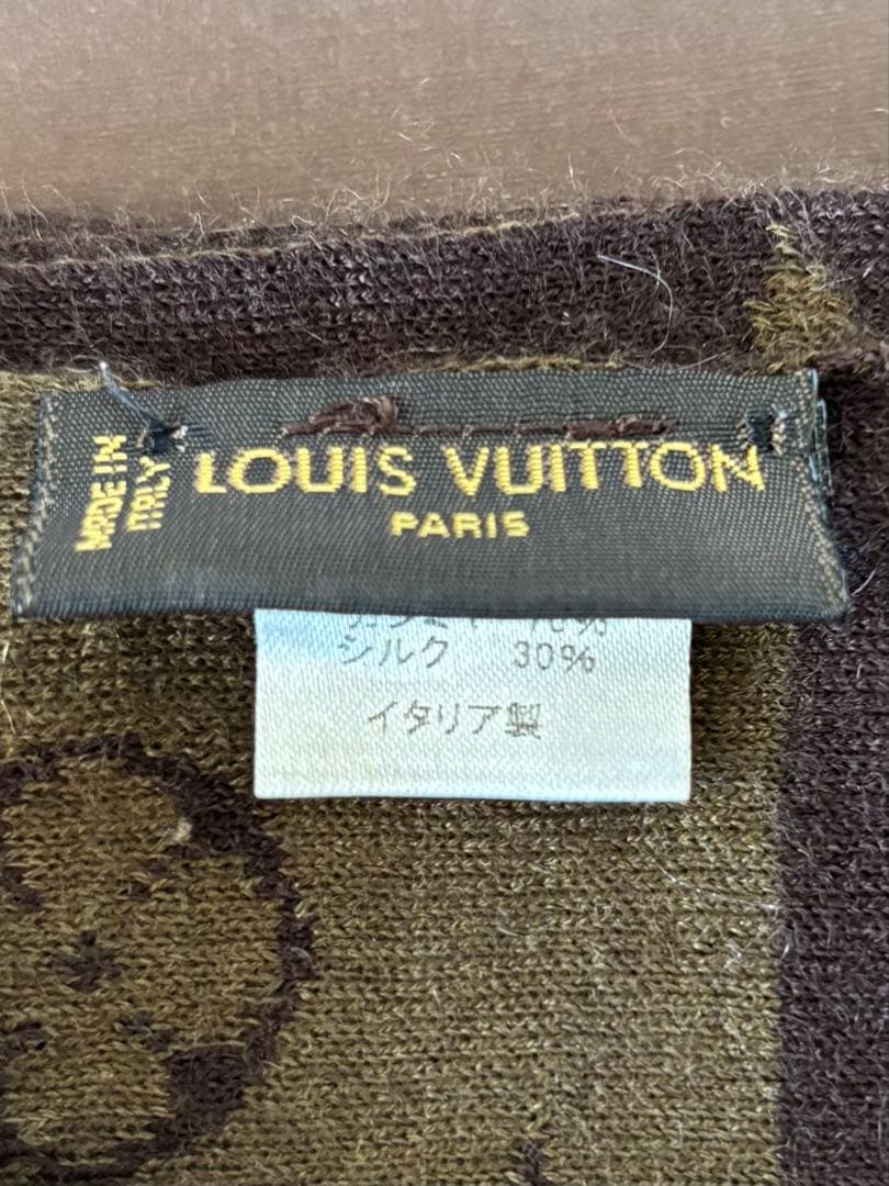 ルイヴィトン　カシミヤ／シルク混合マフラー