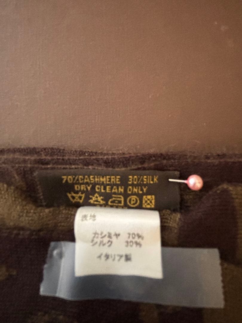 ルイヴィトン　カシミヤ／シルク混合マフラー