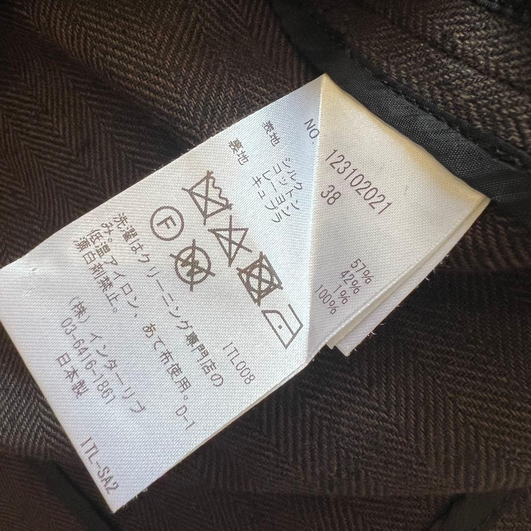 サクラ SACRA シルク コットン ヘリンボーン ジャケット