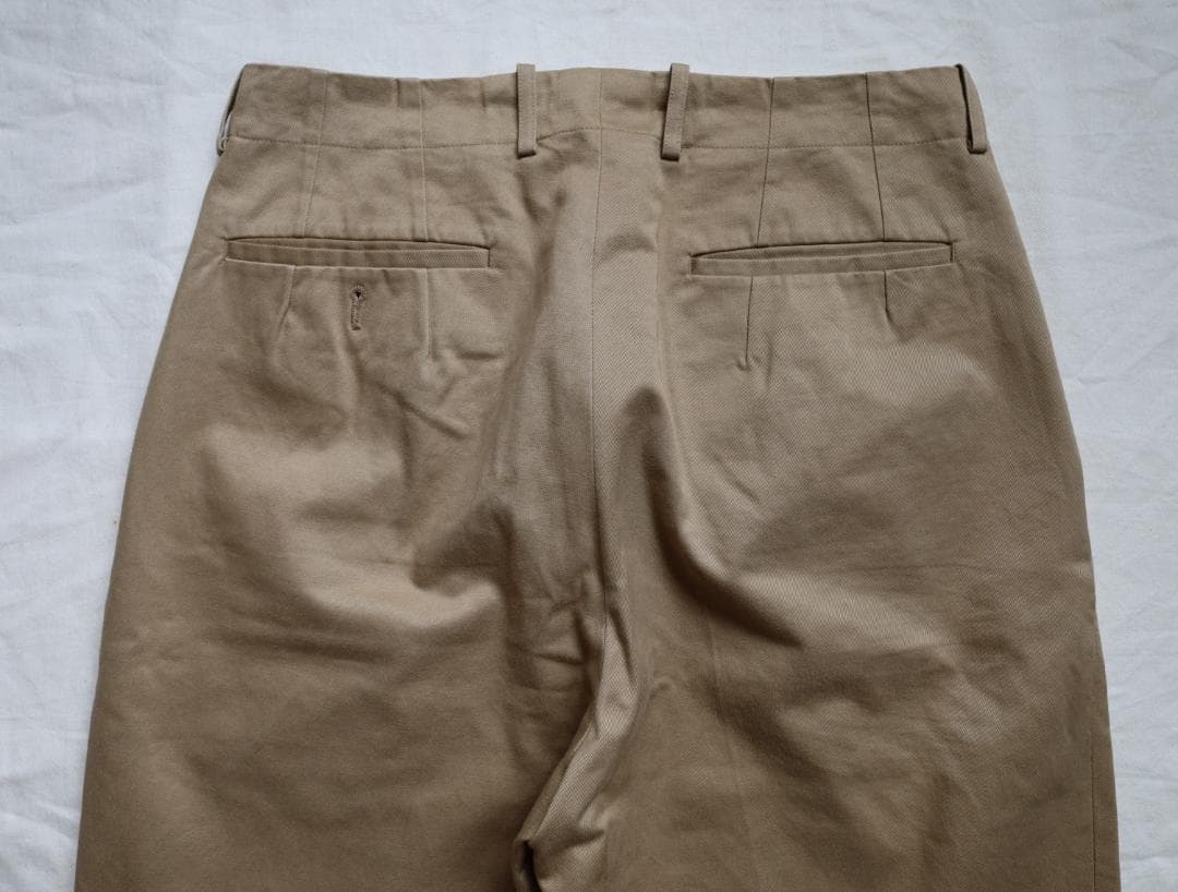 【@@@様用】Scye BASICS サンホアキン 2プリーツ チノトラウザース