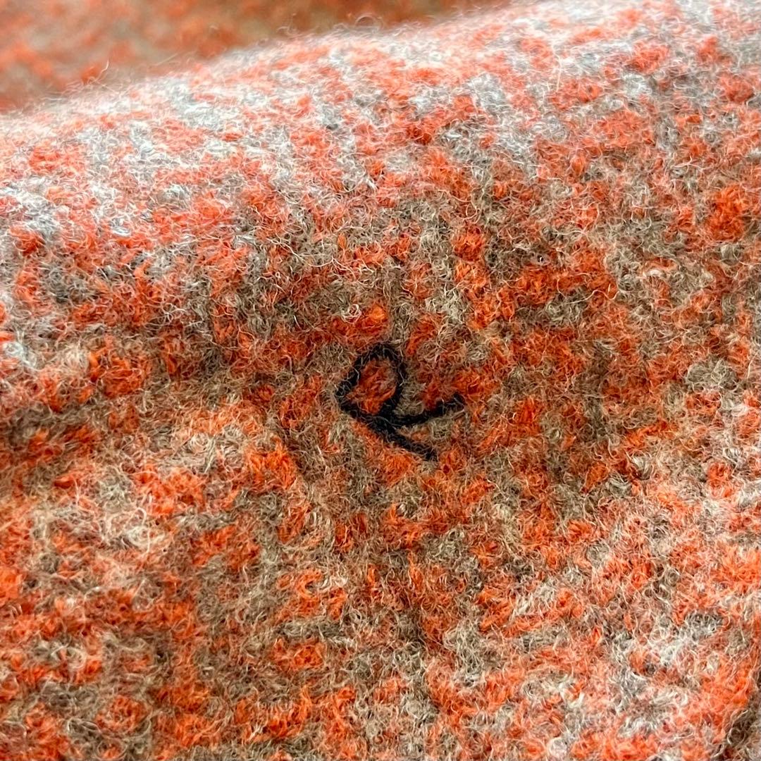 45R■フロートダブルジャカードのストール 縮絨ウール