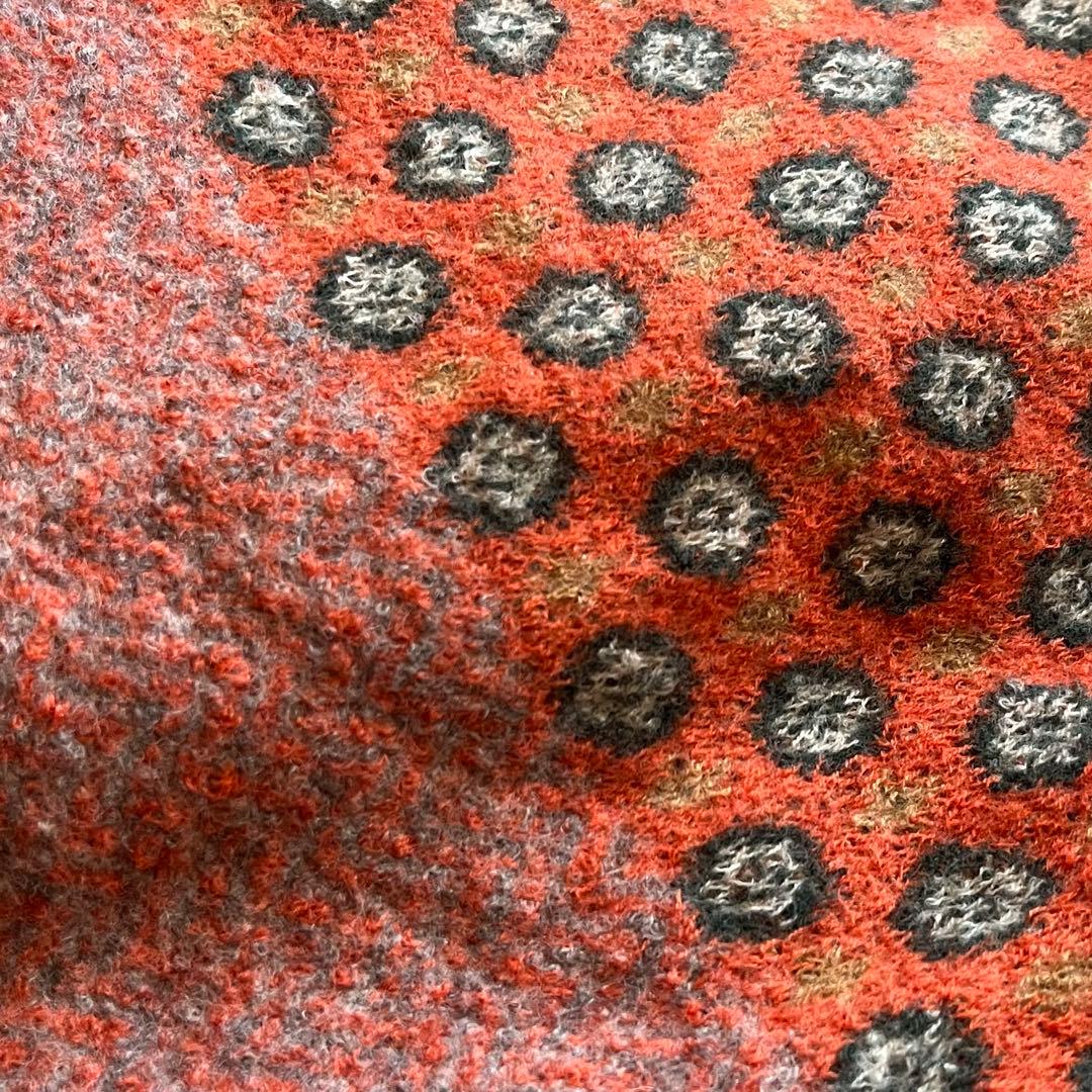 45R■フロートダブルジャカードのストール 縮絨ウール