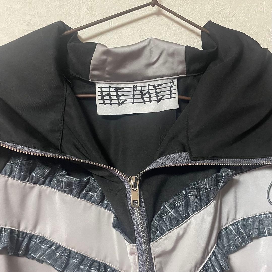 【完売商品】HEIHEI ナイロンフーディフリルドレス ワンピース