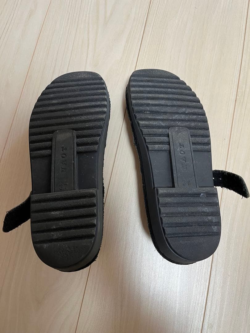 NAOTO ナオト オルガ レザーコンフォートシューズ ブラック37