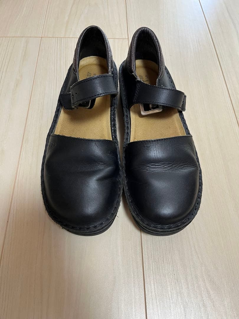 NAOTO ナオト オルガ レザーコンフォートシューズ ブラック37