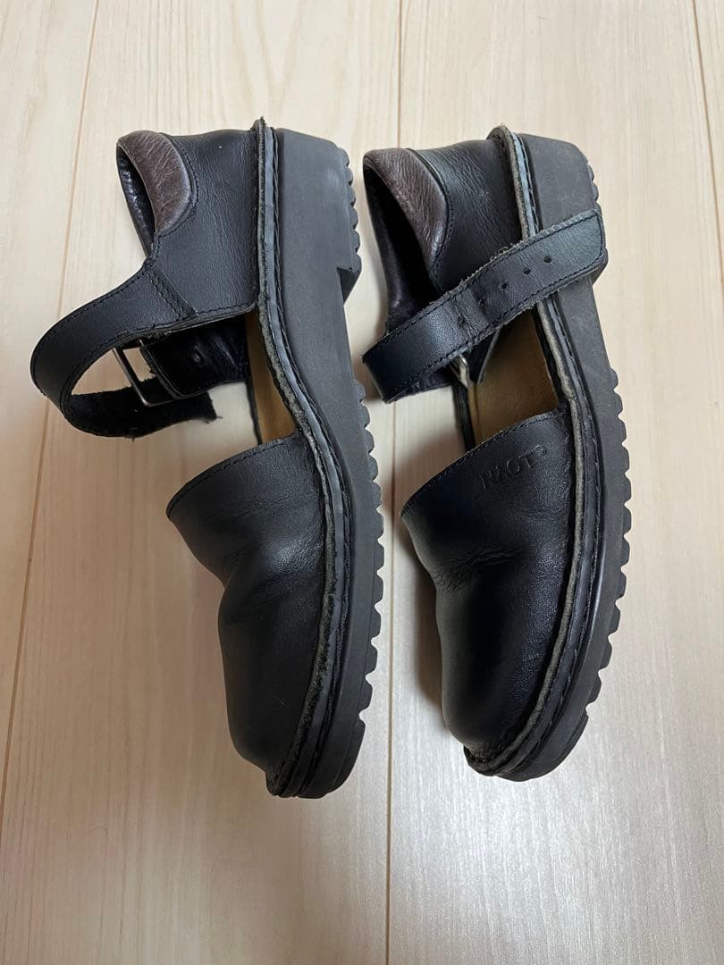 NAOTO ナオト オルガ レザーコンフォートシューズ ブラック37