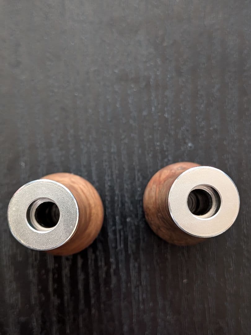 シマノ夢屋カーディフ花梨ノブ銀　2個セット